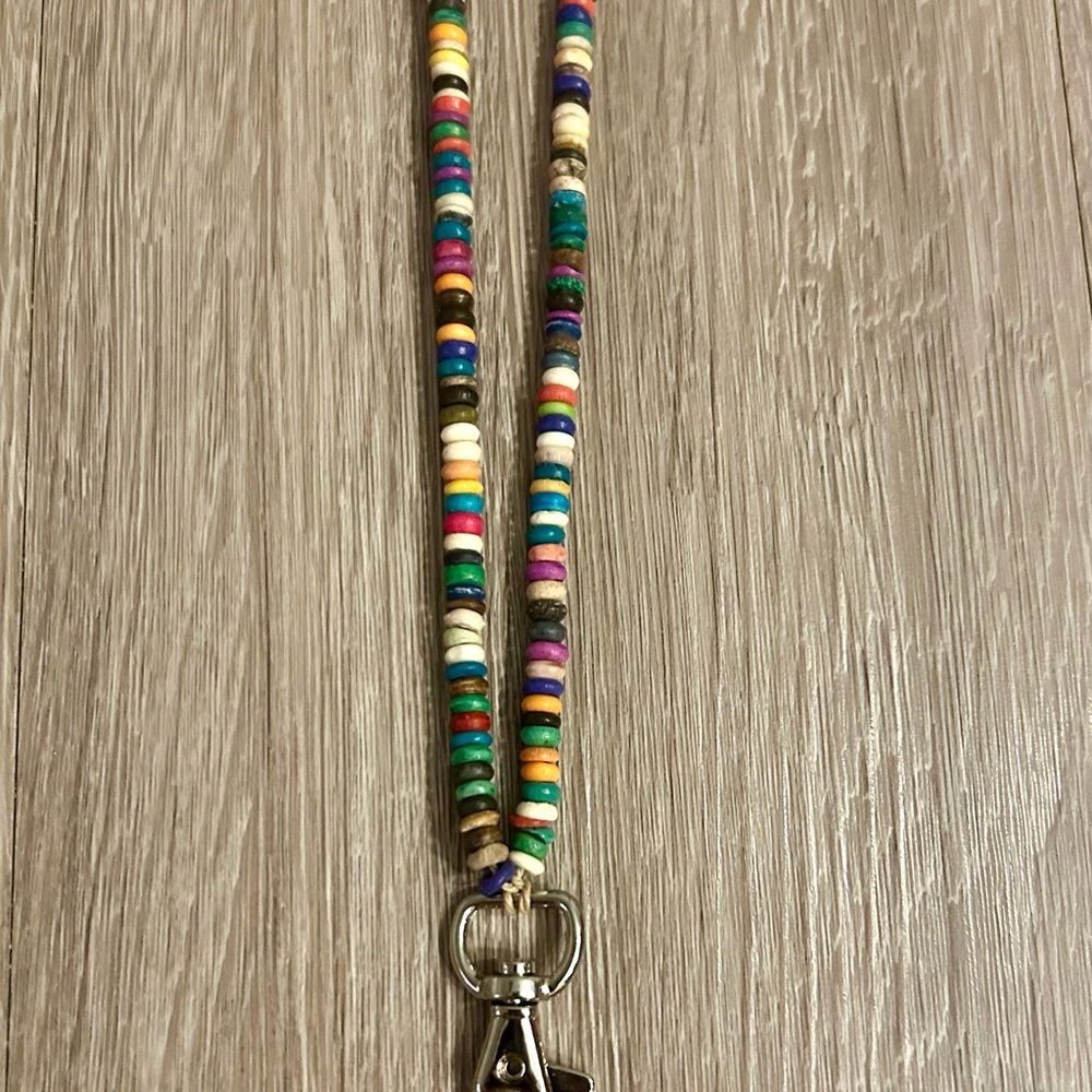 Bone Bead Lanyard #bonebeadlanyard #officelanyard #teacherlanyard #classroom